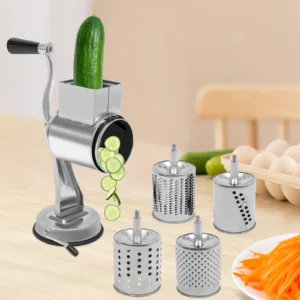 Rotary Grater W/5 Blades Stainless Steel