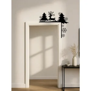 1PC Iron Silhouette Wall Decal,Vintage Style